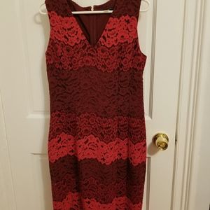 One time used red dress